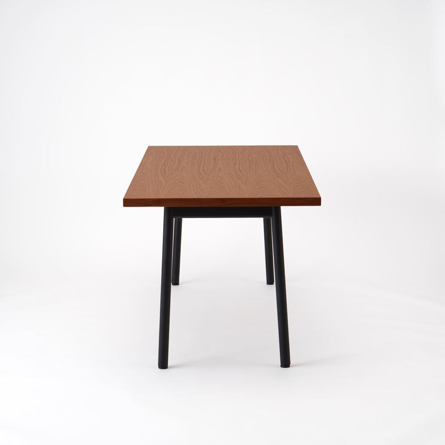 KUUM Table W1800×D800 オーク突板ブラウン 鉄脚 U