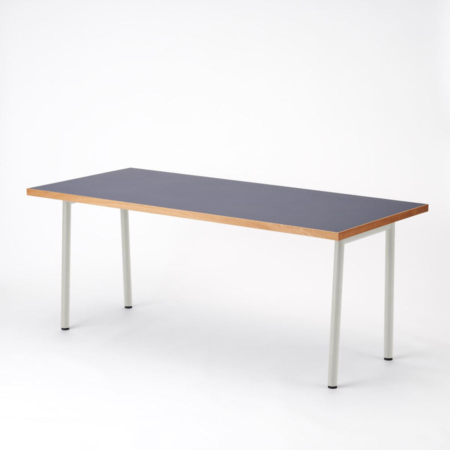 KUUM Table W1800×D800 メラミンネイビー 鉄脚 U