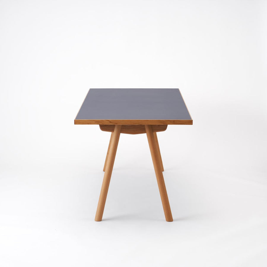KUUM Table W1800×D800 メラミンネイビー 木脚 V