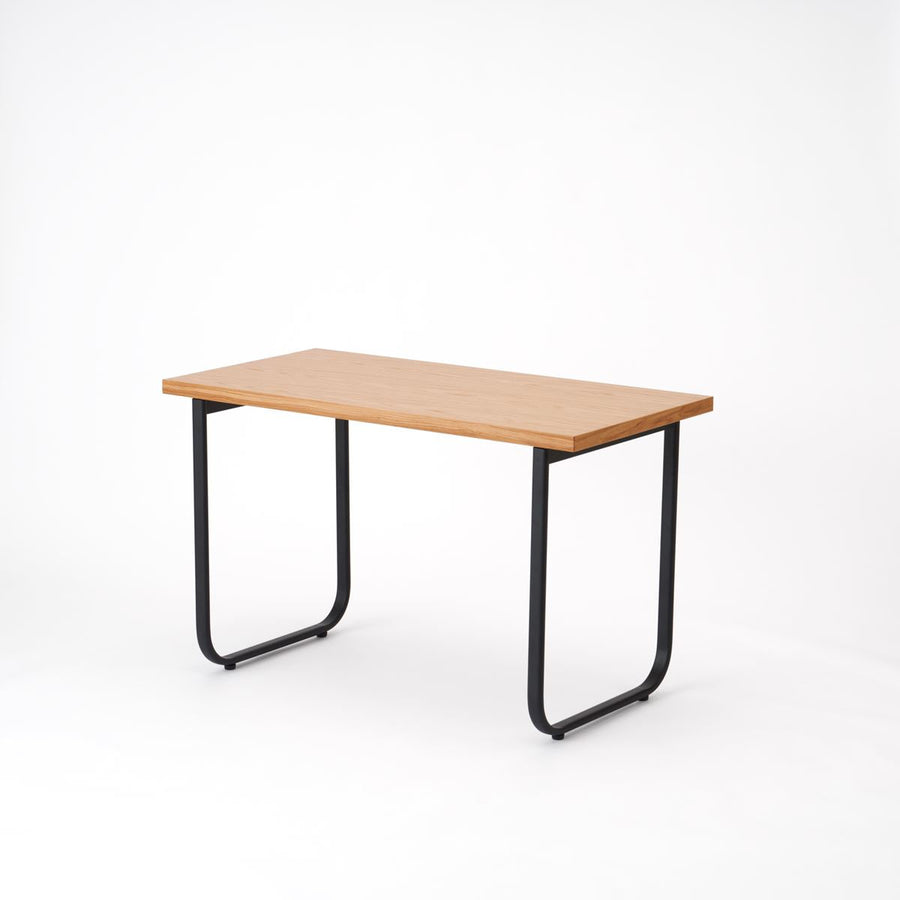 KUUM Table W1200×D600 オーク突板ナチュラル 鉄脚オーバル