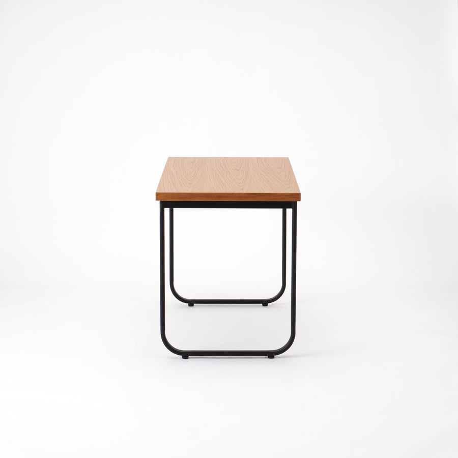 KUUM Table W1200×D600 オーク突板ナチュラル 鉄脚オーバル