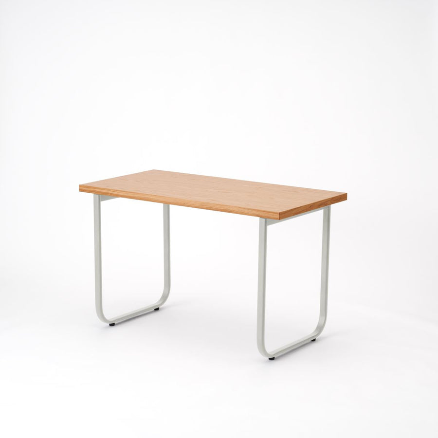 KUUM Table W1200×D600 オーク突板ナチュラル 鉄脚オーバル