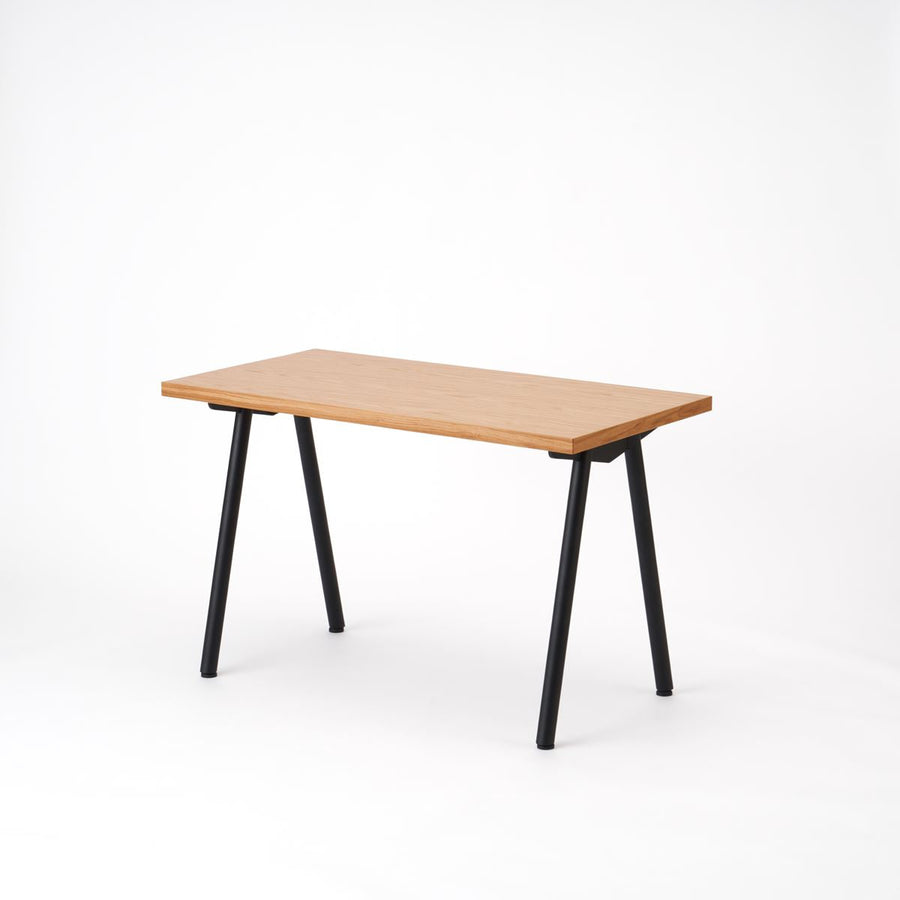 KUUM Table W1200×D600 オーク突板ナチュラル 鉄脚 V