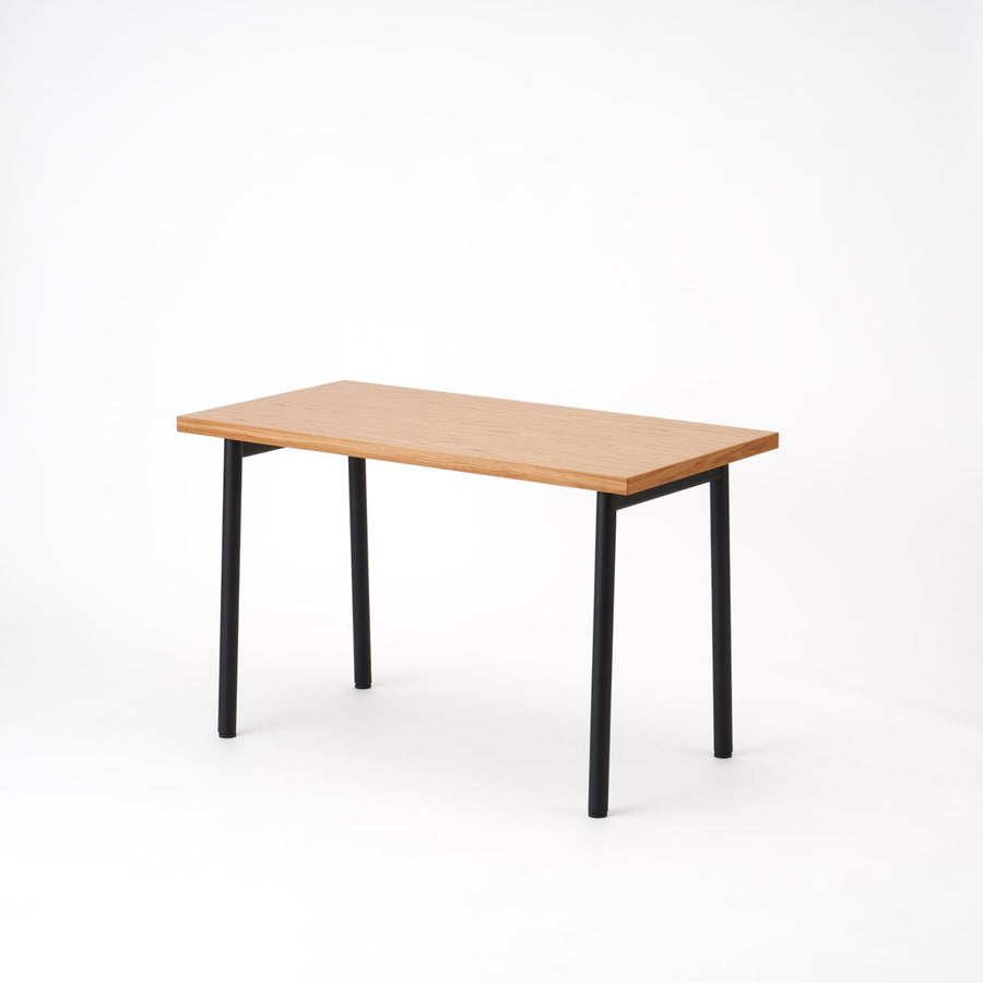 KUUM Table W1200×D600 オーク突板ナチュラル 鉄脚 U