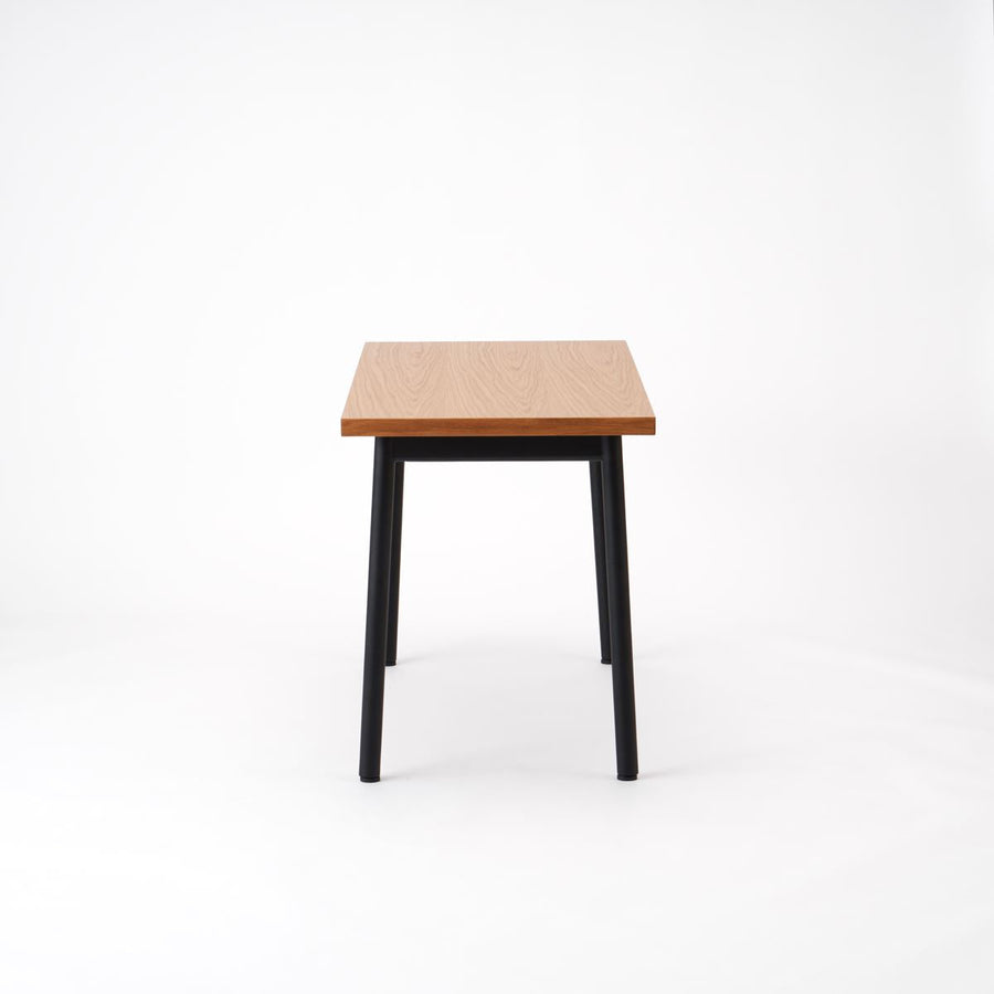 KUUM Table W1200×D600 オーク突板ナチュラル 鉄脚 U