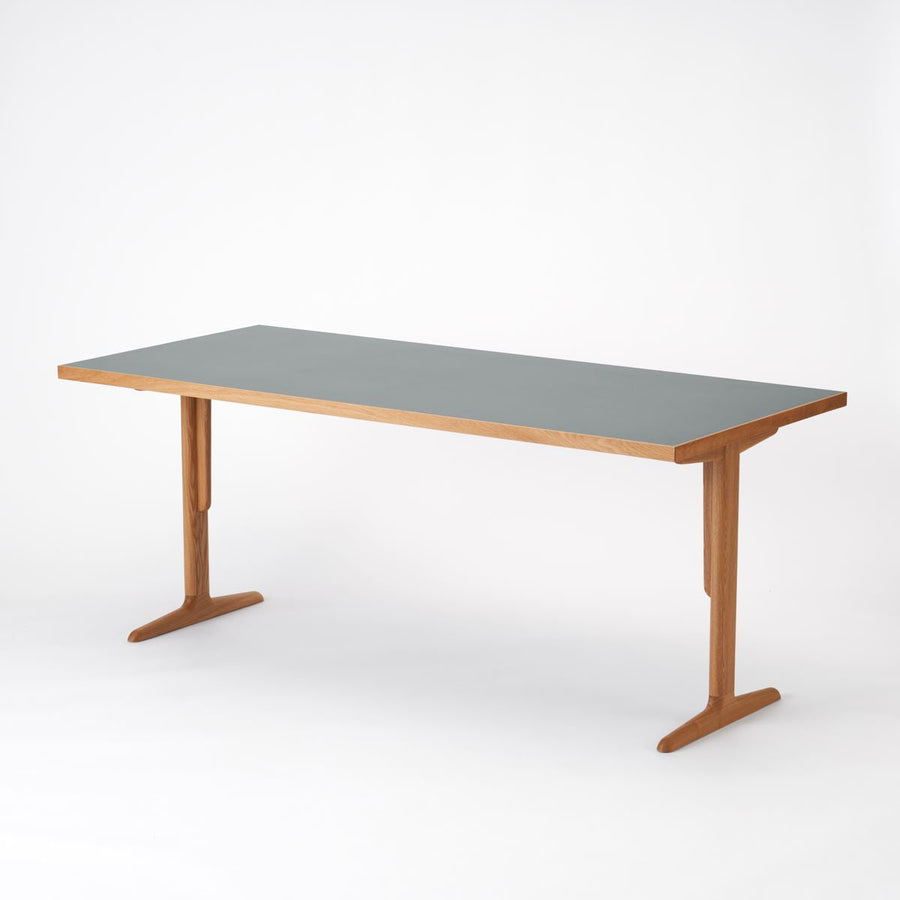 KUUM Table W1800×D800 メラミングレー 木脚 T