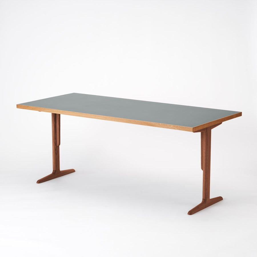 KUUM Table W1800×D800 メラミングレー 木脚 T