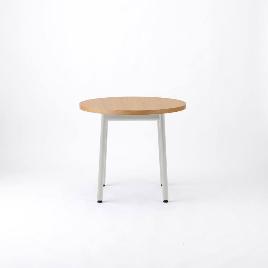 KUUM Table Φ850 オーク突板ナチュラル 鉄脚 U