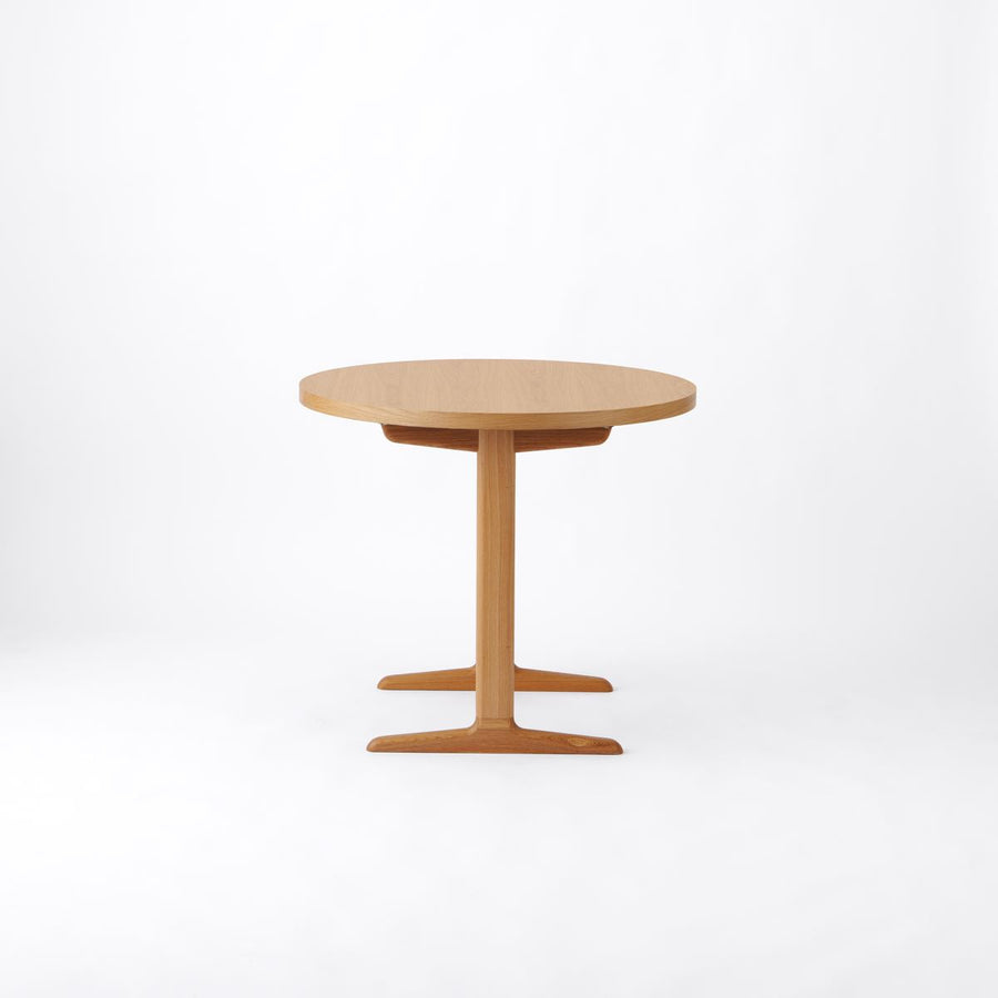 KUUM Table Φ850 オーク突板ナチュラル 木脚 T