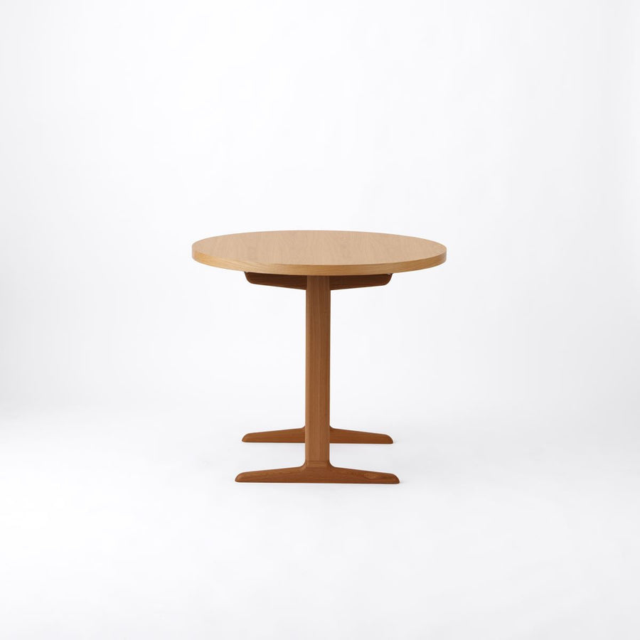 KUUM Table Φ850 オーク突板ナチュラル 木脚 T