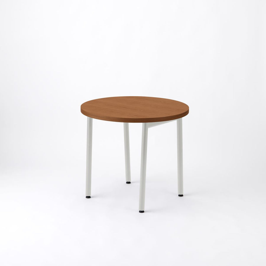 KUUM Table Φ850 オーク突板ブラウン 鉄脚 U