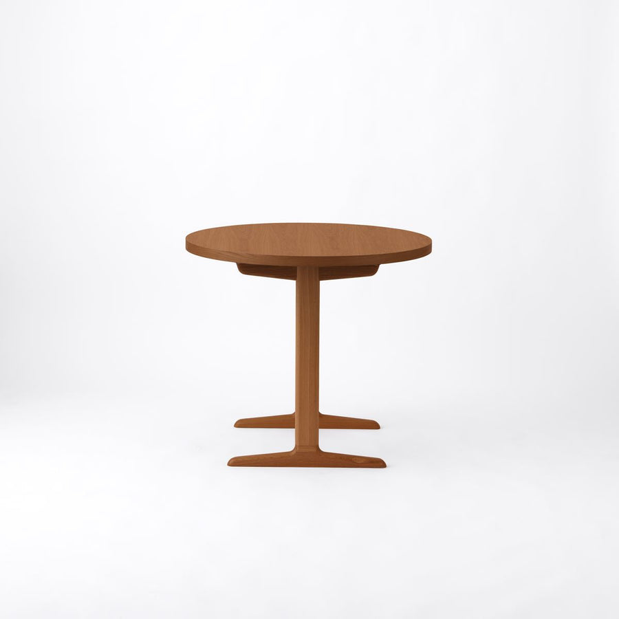 KUUM Table Φ850 オーク突板ブラウン 木脚 T