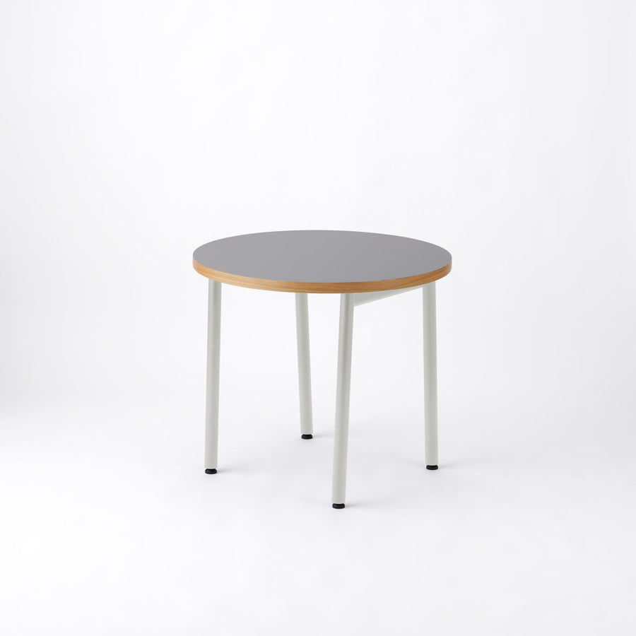 KUUM Table Φ850 メラミングレー 鉄脚 U