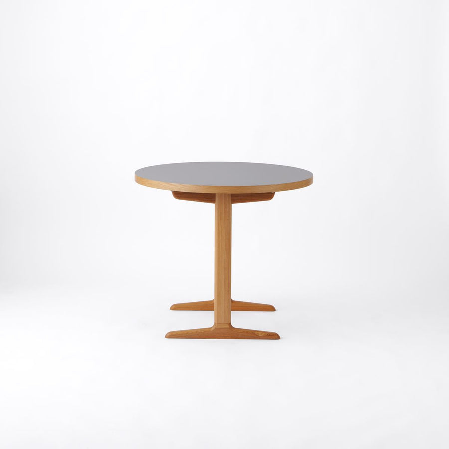 KUUM Round Table メラミングレー 2人掛けダイニングセットA クーム ラウンド テーブル