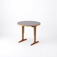 ENEN（エネン） KUUM Table Φ850 Melamine Grey Wooden Legs T ｜ENEN