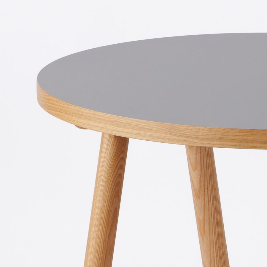 KUUM Table Φ850 メラミングレー 木脚 V