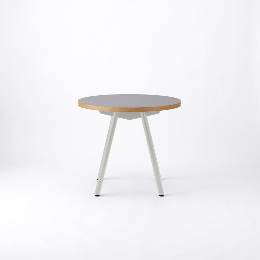 KUUM Table Φ850 メラミングレー 鉄脚 V