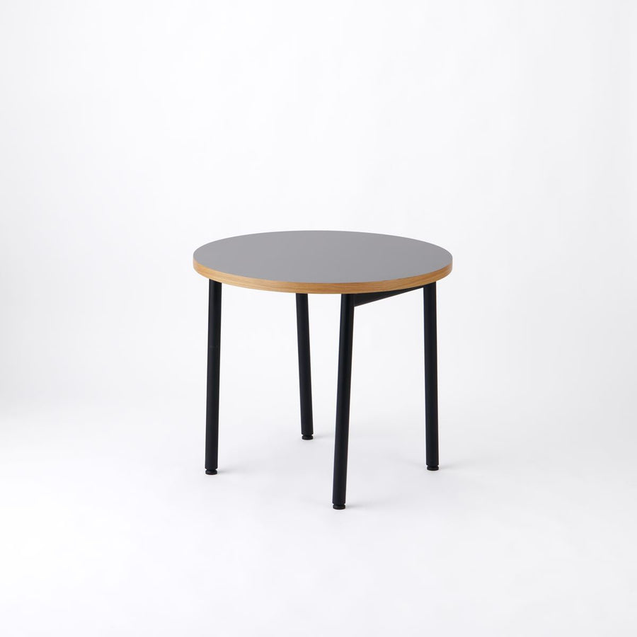 KUUM Table Φ850 メラミングレー 鉄脚 U