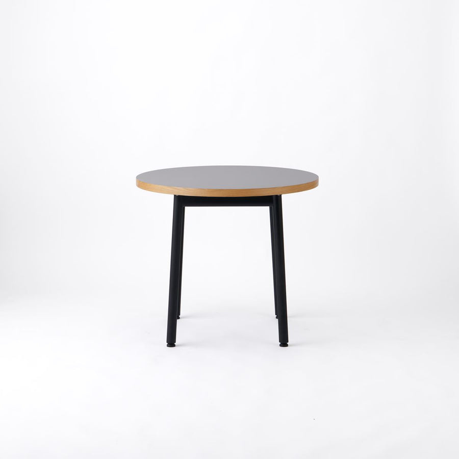 KUUM Table Φ850 メラミングレー 鉄脚 U