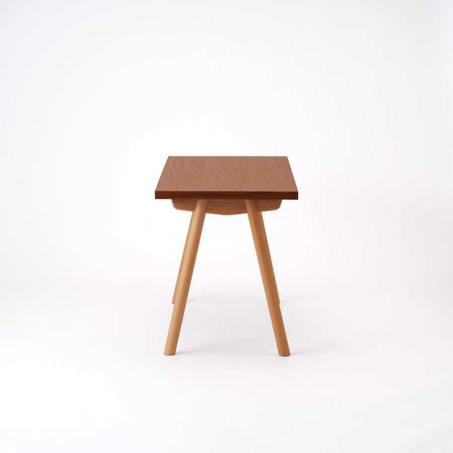 KUUM Table W1200×D600 オーク突板ブラウン 木脚 V