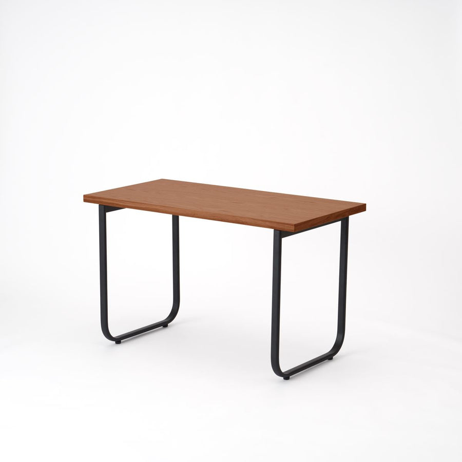 KUUM Table W1200×D600 オーク突板ブラウン 鉄脚オーバル