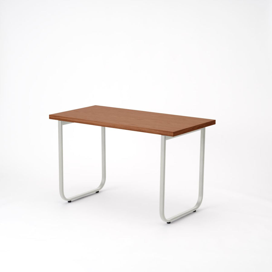 KUUM Table W1200×D600 オーク突板ブラウン 鉄脚オーバル