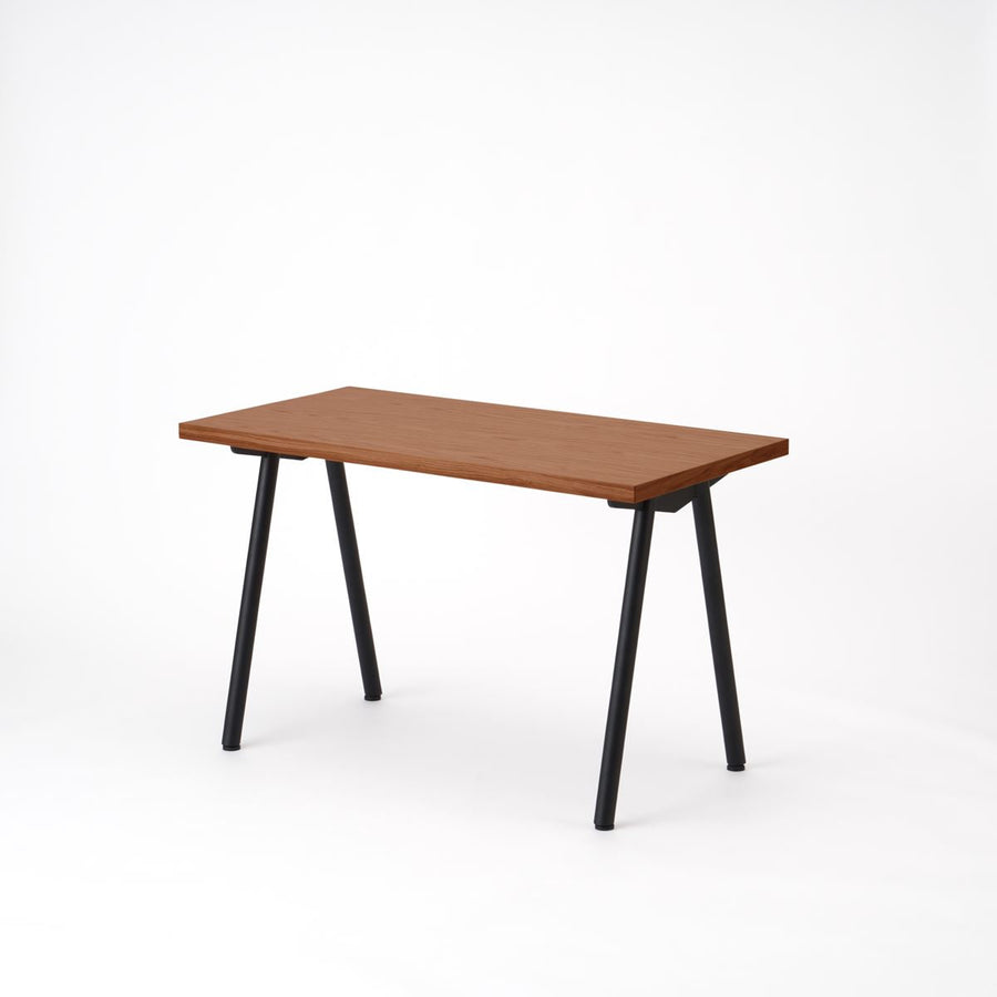 KUUM Table W1200×D600 オーク突板ブラウン 鉄脚 V