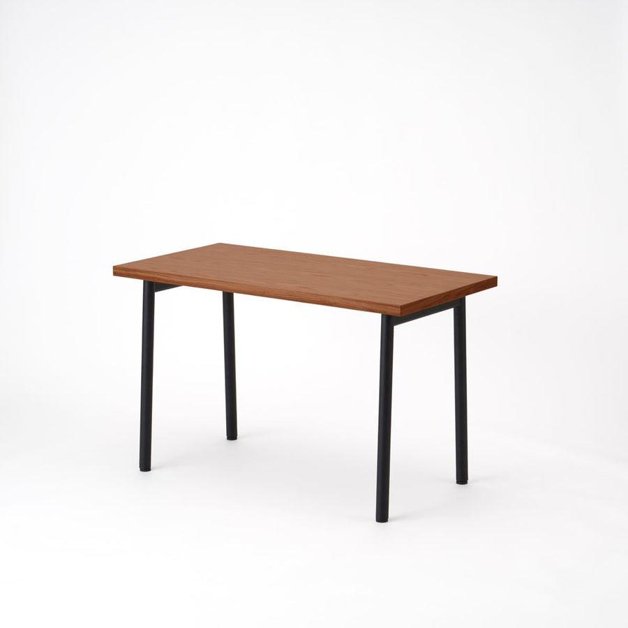KUUM Table W1200×D600 オーク突板ブラウン 鉄脚 U