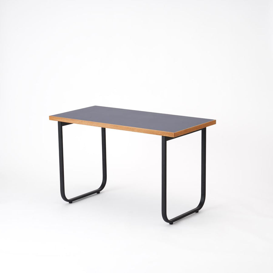 KUUM Table W1200×D600 メラミンネイビー 鉄脚オーバル