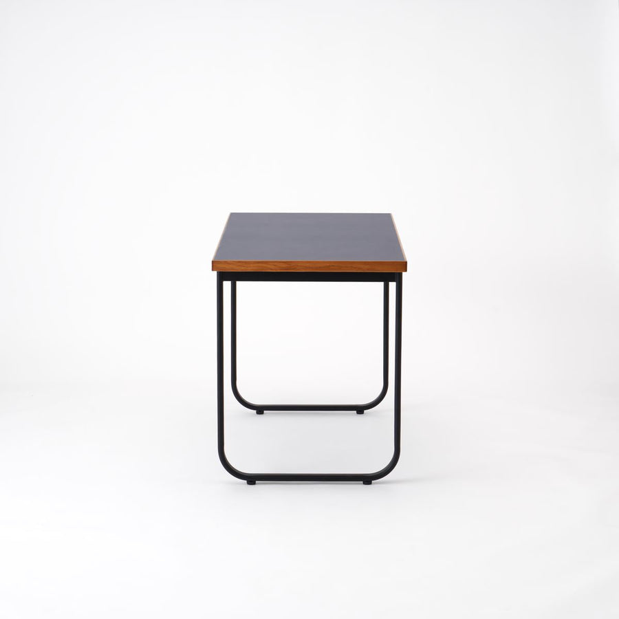 KUUM Table W1200×D600 メラミンネイビー 鉄脚オーバル