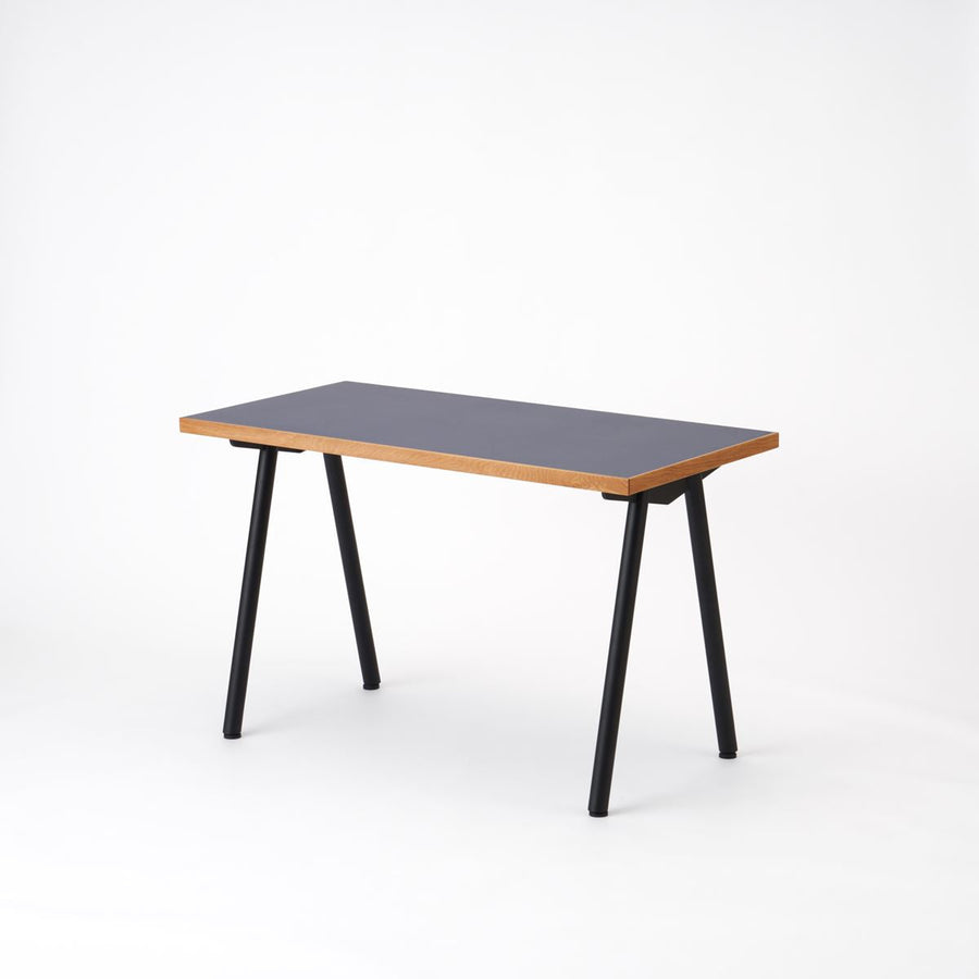 KUUM Table W1200×D600 メラミンネイビー 鉄脚 V