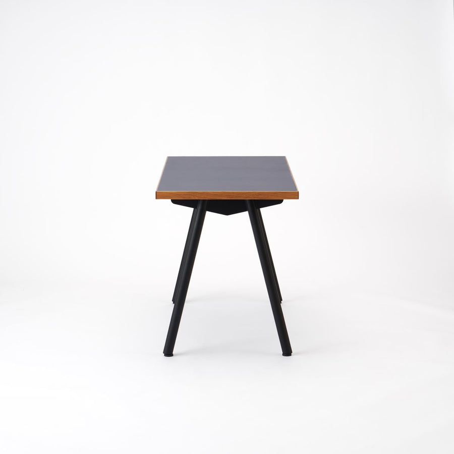 KUUM Table W1200×D600 メラミンネイビー 鉄脚 V