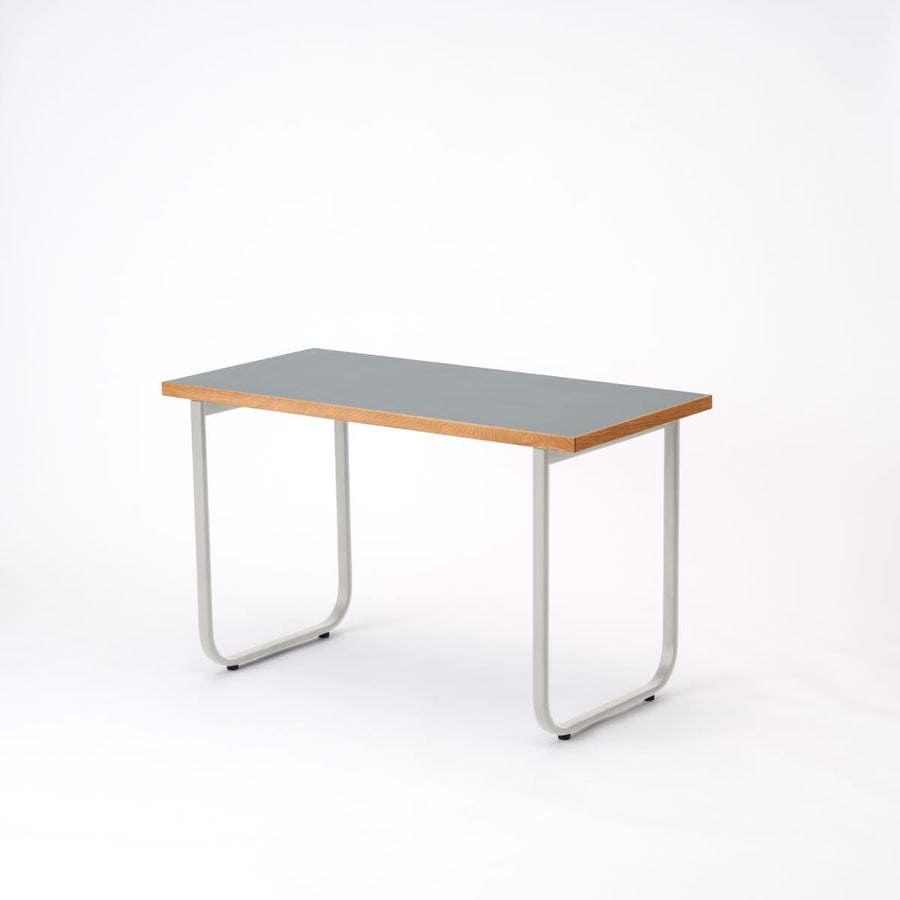 KUUM Table W1200×D600 メラミングレー 鉄脚オーバル