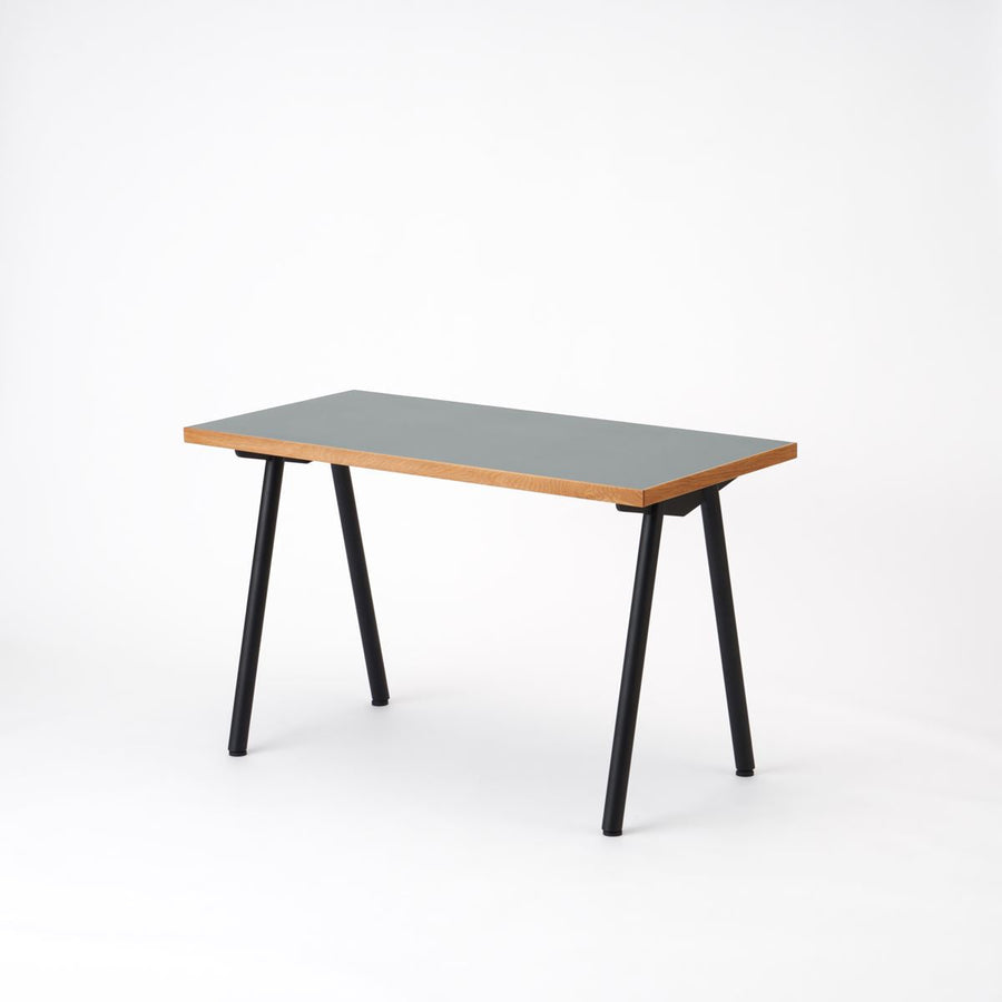 KUUM Table W1200×D600 メラミングレー 鉄脚 V