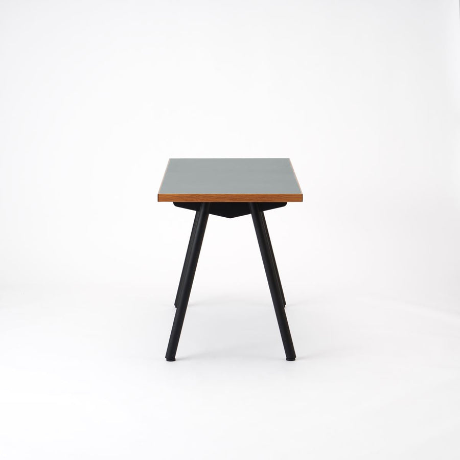 KUUM Table W1200×D600 メラミングレー 鉄脚 V