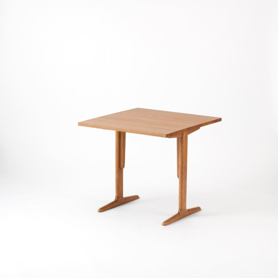 KUUM Table W800×D800 アッシュ無垢材ナチュラル 木脚 T