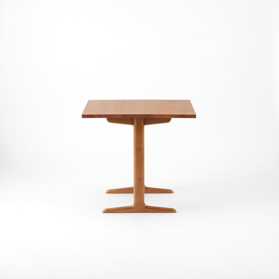 KUUM Table W800×D800 アッシュ無垢材ナチュラル 木脚 T