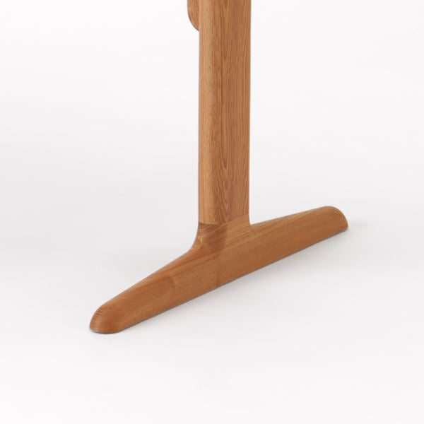 KUUM Table W800×D800 アッシュ無垢材ナチュラル 木脚 T