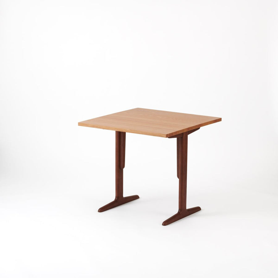 KUUM Table W800×D800 アッシュ無垢材ナチュラル 木脚 T