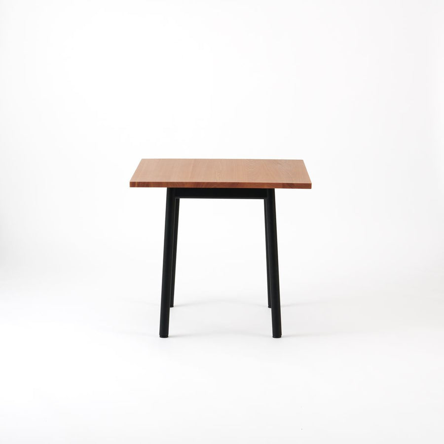 KUUM Table W800×D800 アッシュ無垢材ナチュラル 鉄脚 U