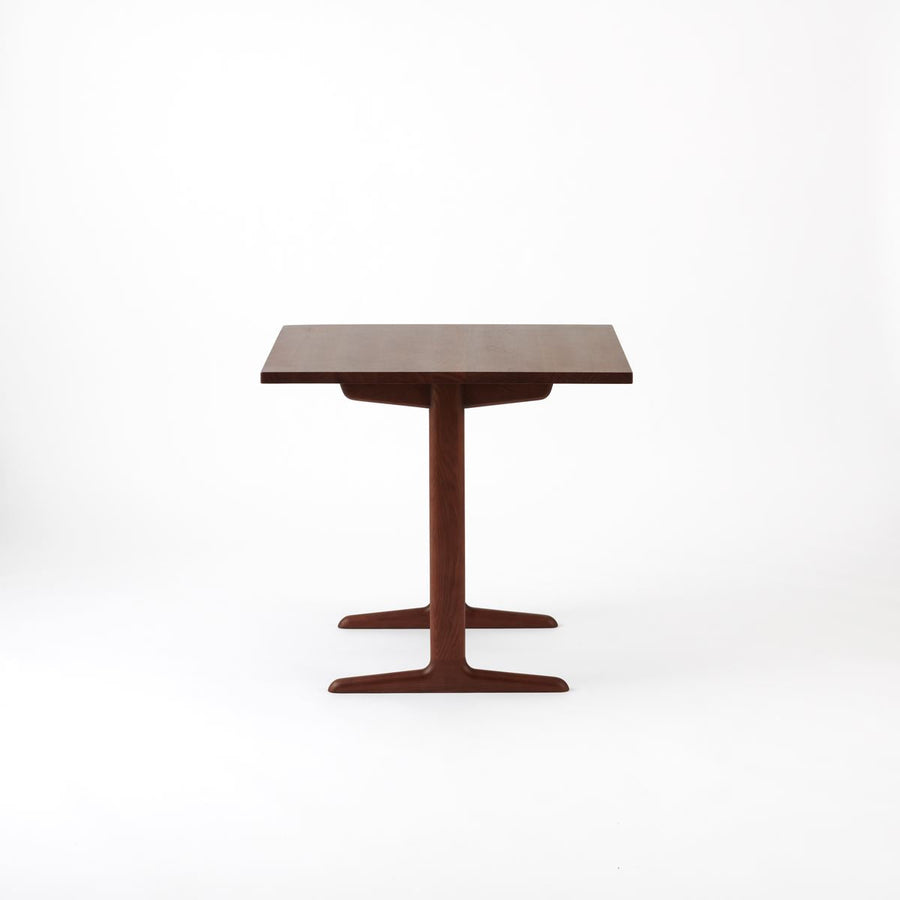 KUUM Table W800×D800 アッシュ無垢材ブラウン 木脚 T