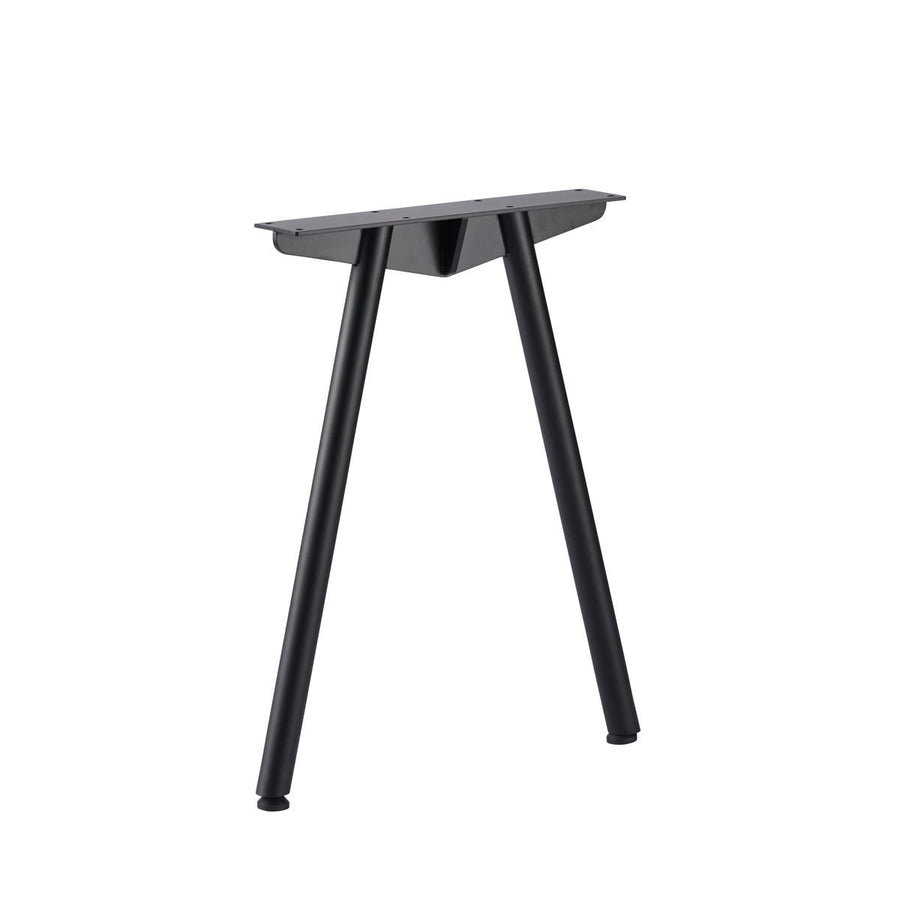 KUUM Table W800×D800 アッシュ無垢材ブラウン 鉄脚 V