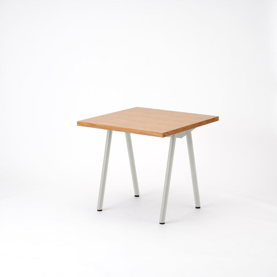 KUUM Table W800×D800 オーク突板ナチュラル 鉄脚 V
