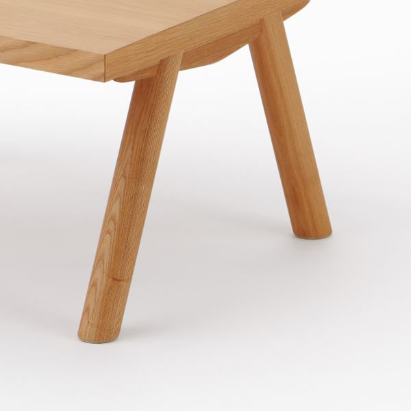 KUUM Living Table W800×D800 アッシュ無垢材ナチュラル Wood
