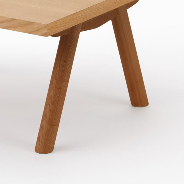KUUM Living Table W800×D800 アッシュ無垢材ナチュラル Wood