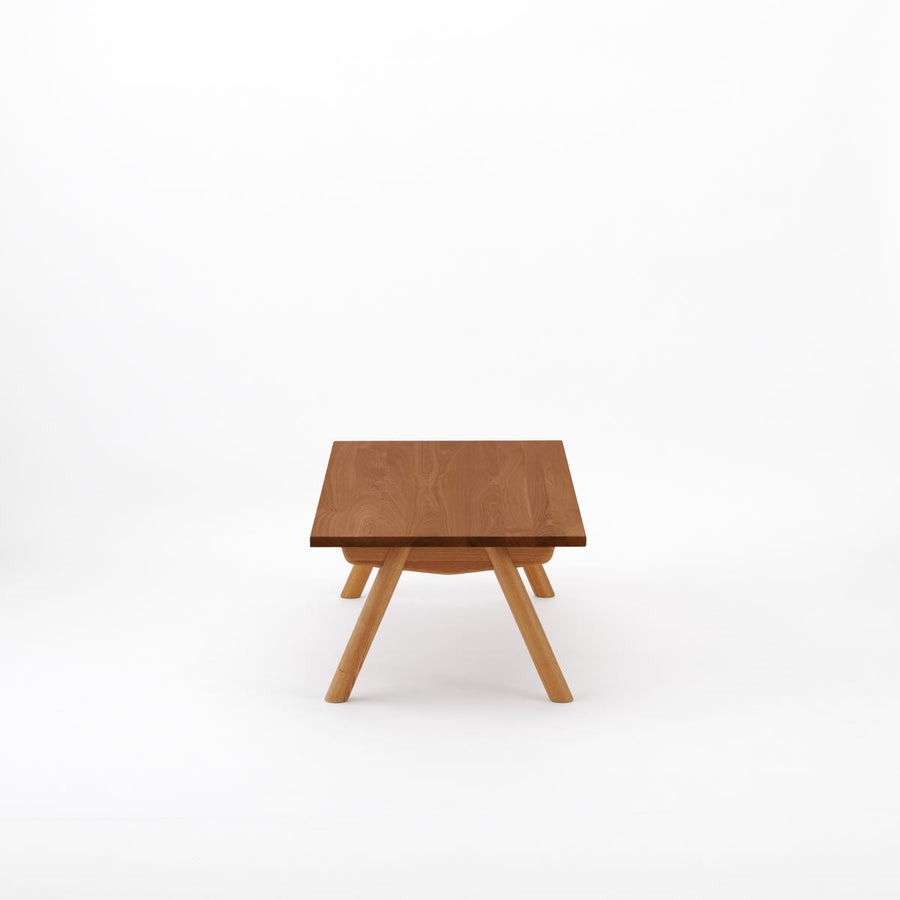 KUUM Living Table W1200×D600 オーク突板ブラウン Wood