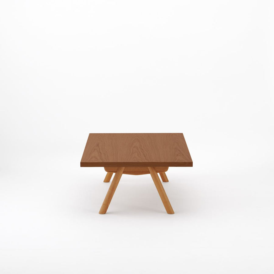 KUUM Living Table W1200×D800 アッシュ無垢材ブラウン Wood