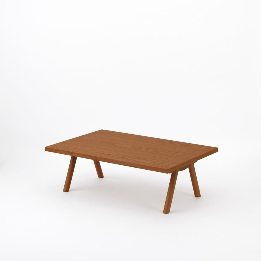 KUUM Living Table W1200×D800 アッシュ無垢材ブラウン Wood