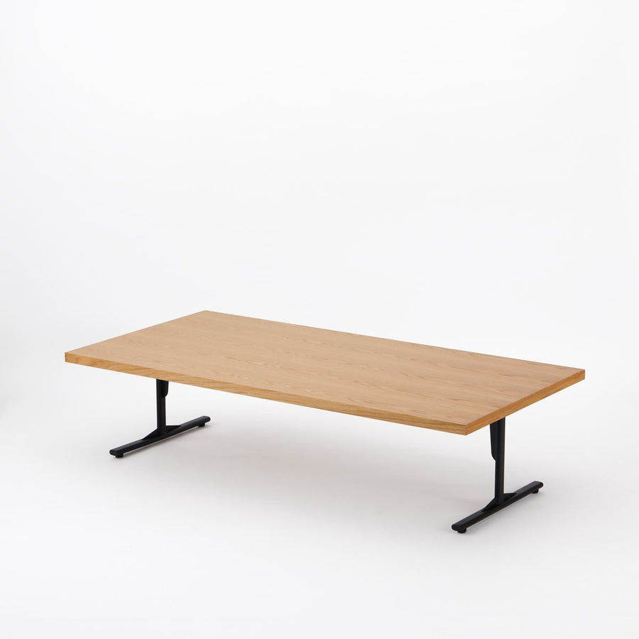KUUM Living Table W1600×D800 アッシュ無垢材ナチュラル Steel