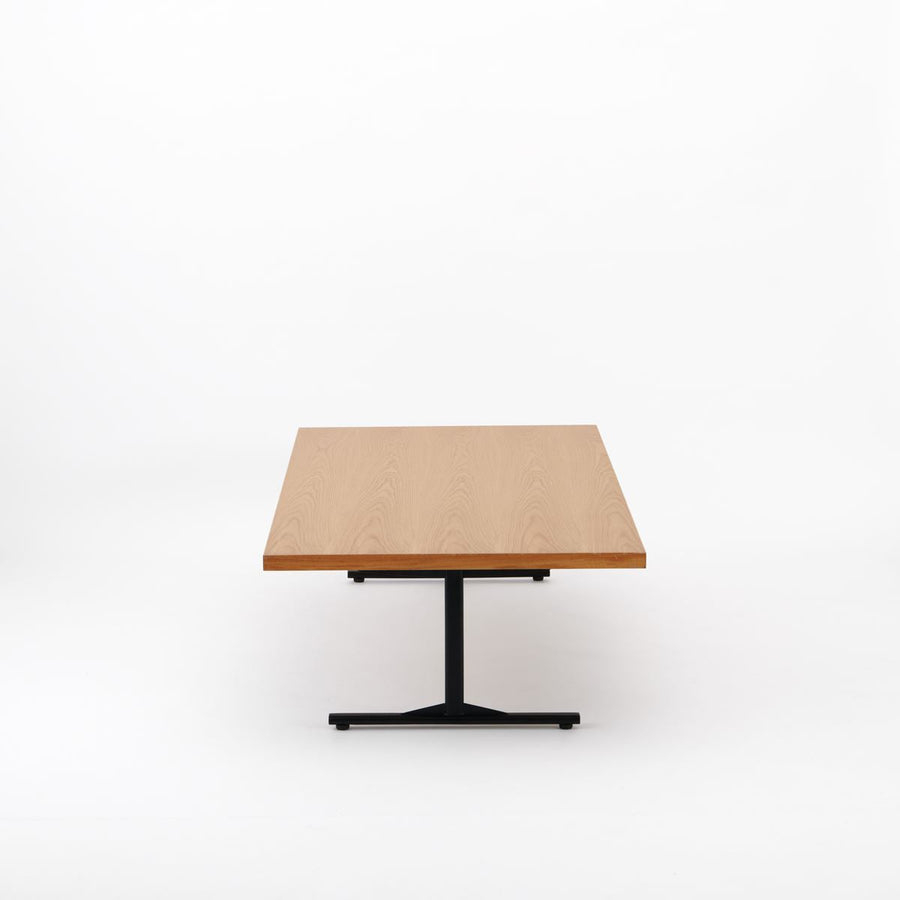 KUUM Living Table W1600×D800 アッシュ無垢材ナチュラル Steel